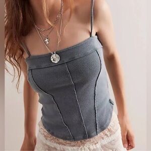 FP We the Free Golden Hour Tank | Steel Sea | Size M